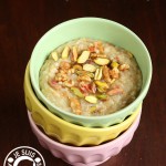 Baklava-Inspired Overnight Steel-Cut Oatmeal | alimentageuse #breakfast #healthy #protein