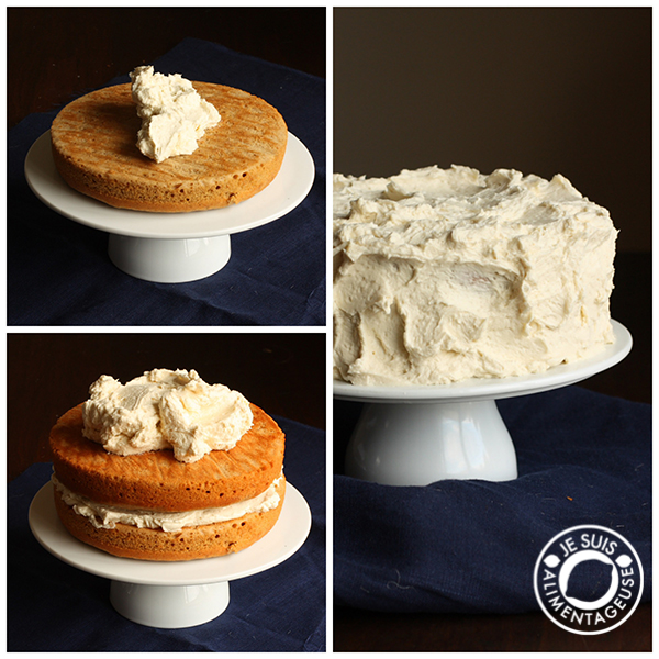 Pumpkin Apple Spice Cake with Ermine Frosting | alimentageuse.com | #pumpkin #spice #fall #vegan