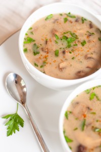 Guest Post by Produce on Parade - Vegan Mushroom Soup