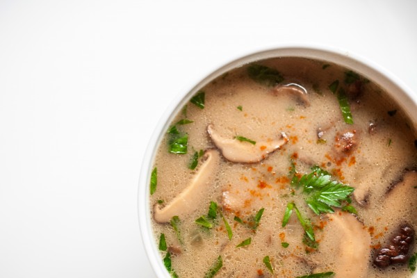 Guest Post by Produce on Parade - Vegan Mushroom Soup