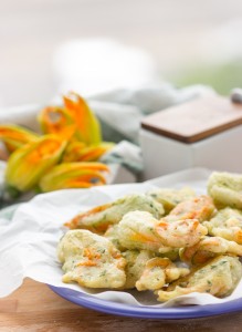 Vegan Fried Zucchini Blossoms