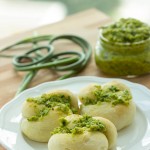 Vegan Garlic Scape Pesto Knots