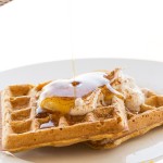 Vegan Pumpkin Waffles | The Viet Vegan | Crisp on the outside, fluffy on the inside, perfect for coconut whipped cream and maple syrup.