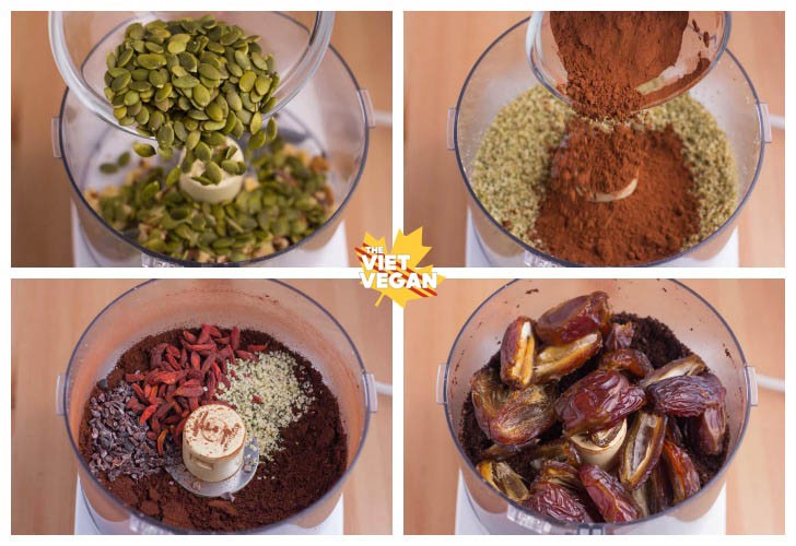 (Almost Raw) Vegan Superfood Brownies | The Viet Vegan | Fudgy, chocolaty, and full of good-for-you ingredients!