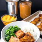 Peach BBQ Baked Tofu | The Viet Vegan