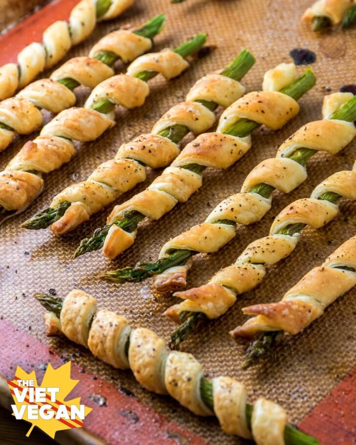 Vegan Asparagus Spirals