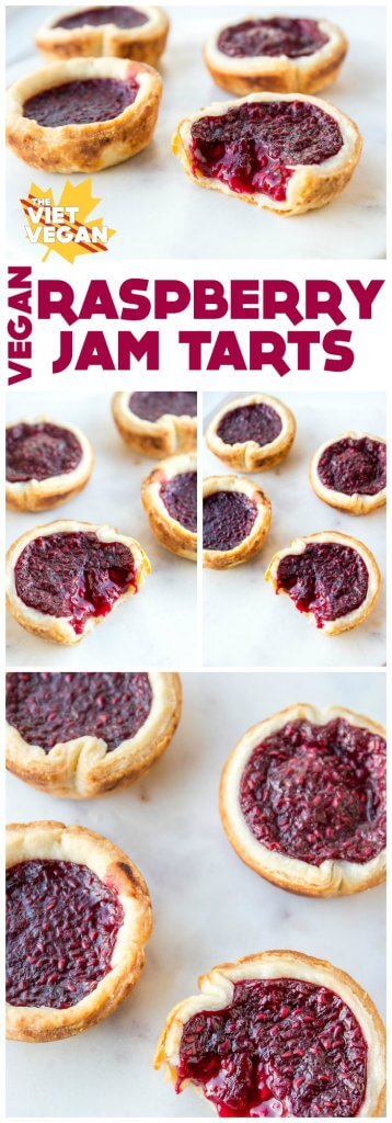 Vegan Raspberry Tarts | The Viet Vegan