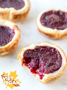 Vegan Raspberry Tarts | The Viet Vegan