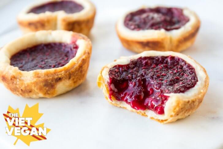 Vegan Raspberry Tarts | The Viet Vegan