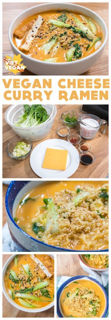 Vegan Cheesy Curry Noodles 