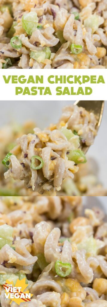 Vegan Chickpea Pasta Salad