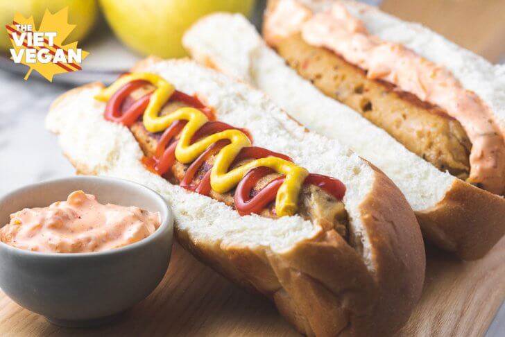Vegan Pear Fennel Seitan Sausages | The Viet Vegan