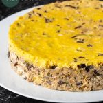 vietnamese vegan egg meatloaf with yellow top